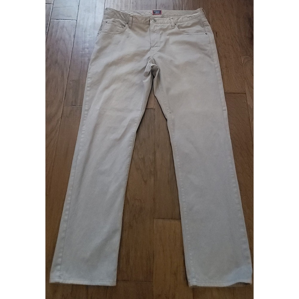 Untuckit Men's Gray Relaxed Fit Performance Chino Pants‎ Size 38x34
